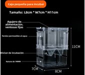 1Pc Peacock Fish Breeding Box Fish Aquarium Acrylic Isolation Box Fish Tank Hatchery Incubator Breeder Box