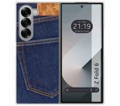 Tumundosmartphone Funda Carcasa Dura para Samsung Galaxy Z Fold 6 5G diseño Vaquero Dibujos