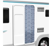 vidaXL Cortina mosquitera plateada chenilla 90x200 cm