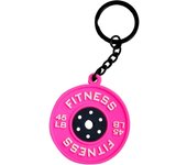 Llavero de barra de fitness, llavero de silicona, llavero deportivo de levantamiento de pesas