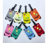 PVC soft rubber luggage tags, anti-lost tags, boarding machine identification tags, travel trolley case tags, -A-DH