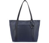 Bolso cesta portadocumentos para mujer en color azul de la marca El Potro