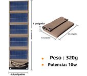 Solar panel 5V 10W powerful power banks Foldable For cell phone outdoor waterproof usb solar battery charge For camping