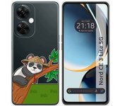 Funda Silicona Transparente para Oneplus Nord CE 3 Lite 5G diseño Panda Dibujos