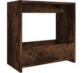 vidaXL Mesa auxiliar de madera contrachapada 50x26x50 cm Blanco, Negro, Gris Mesa de sofá Mesa de Entrada para Salón Consola de Entrada Mueble Recibidor Mesita Mesa auxiliar Salon