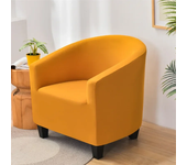 1pc Spandex Bar Armchair Chair Cover Solid Color Club Sofa Covers Removable Washable Armchairs Slipcovers for Living Room Hotel