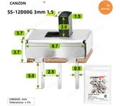 Micro Slide Switch Spdt 3 Pin 5 Positions Mini ss12f15 ss12f44 1p2t 3mm 4mm 5mm 6mm Small Toggle Pcb Mount Terminal for Arduino