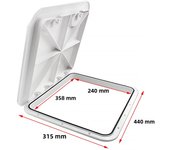 SEAFLO 315*440 Deck Access Hatch Cover For Marine Boat Yacht RV Watertight Anti-UV Non-Skid Inspection ABS 315x440 Plastic Door