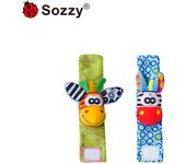 Correa de muñeca decorativa relajante para bebé Sozzy, correa de reloj, calcetines sonajero para recién nacidos, juguete educativo para bebés de 0 a 1 años