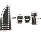 Stainless Steel AT MT Car Pedal Gas Brake Pedals Cover for Ford Focus 2 3 4 MK2 MK3 MK4 RS ST 2005-2023 Kuga Escape 2009-2020