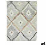 Mantel Loneta Antimanchas Rombos 140 x 180 cm Beige (6 Unidades)