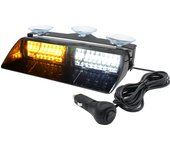LED Dash Emergency Strobe Light for Trucks Vehicles, Interior Windshield Visor Deck Hazard Flashing Safety Warning Lights Bar