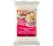 Fondant de Sabor Funcakes Blanco Limón 250g - Ideal para Decoraciones
