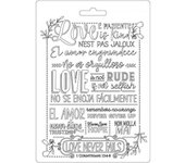 STAMPERIA                           MOLDE FINO MODELADO 21x15 CM LOVE NEVER FALLS