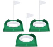 3 piezas de copas de golf para practicar hoyos de golf, accesorios de golf, putters de entrenamiento de golf con plástico
