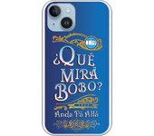Funda para Iphone 14 Plus con frase -que mira bobo-