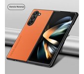 Carbon Fiber PU Leather Phone Case for Samsung Galaxy Z Fold 6 5 4 3 Fold6 Fold5 Fold4 Fold3 5G Hard Plastic Shockproof  Cover