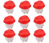 3/6pcs BPA Free Silicone Egg Boiler Steamer Non-stick Silicone Egg Cook Cups Fast Egg Poacher for Breakfast Kitchen Cooking Tool