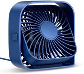 Mini ventilador portátil USB, viento de 3 velocidades, ventiladores giratorios de pie de 360 ° para habitación y hogar