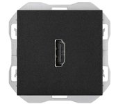 SIMON 270 | Conector HDMI H-H negro mate 20000094-098