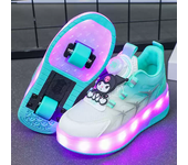 2024 Hot Sale Hello Kitty Sanrio Kuromi Stitch Heelys Child Xmas Roller Skates Kuromi Sports Skates Flashing Light Girls Gifts