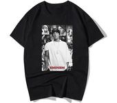 Rapper Eminem Graphic Print T Shirt Vintage Fashion Casual Crew Neck Short Sleeve  T Shirt Women