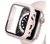 Tempered Glass+cover For Apple Watch Accessories 45mm 41mm 44mm 40mm 42mm Screen Protector Apple watch Case serie 9 4 5 6 SE 7 8