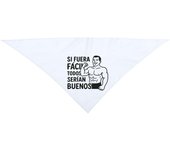 MERCHANDMANIA 5 Pañoletas Grandes triangulares suaves frase motivadora si fuera fácil todos serían buenos moda cuello fiestas