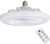 Ventiladores de techo de perfil bajo con luces y control remoto, ventiladores de techo empotrados, ventiladores de techo pequeños regulables para dormitorio