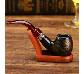 Fashion Snake Scale Colorful  Wooden Pipes Filter Smoking Pipe Ebony Tobacco Pipe Cigar Grinder Smoke Handmade  Gift For Father