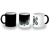 MERCHANDMANIA TAZA MÁGICA logo profesional cientifico ciencia magic mug