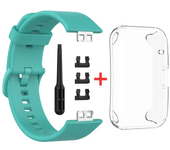 Silicone Watch Strap + Case For Huawei Watch Fit Strap Replacement Band Multicolor Protective Case Accessories band