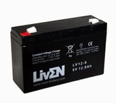 Batería plomo LIVEN LV12-6 6V 12Ah Raíz Inicio Baterías Baterías plomo AGM