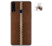 Tumundosmartphone Funda Gel Tpu para Samsung Galaxy A20s diseño Cuero 01 Dibujos