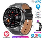 Reloj inteligente deportivo popular con pantalla redonda, Bluetooth, llamadas, resistente al agua, asistente de voz