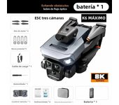 K6 Max Drone 8K GPS Professinal HD Three Cameras Wide Angle Optical Flow Four-way Obstacle Avoidance Quadcopter Toys