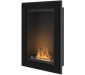 Marco 550 SimpleFire con Cristal Negro Chimenea de Bioetanol empotrada