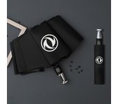 Lluvia a prueba de viento 10-Bone Auto Logo Umbrella