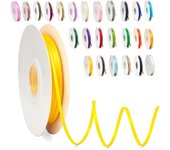 Cinta de raso para globos de 3 mm, gruesa, 91 m, rollo de cinta de raso para tartas, para manualidades, embalaje de regalos