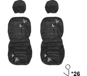 Butterfly Embroidery 4/9Pcs Set Car Covers Mat Protect Front Rear Car Seat Covers Set Car Seat Protector Cushion