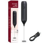 Handheld Electric Milk Frother USB Rechargeable Mini Foam Maker Drink Mixer Whisk Beater for Coffee Latte Matcha