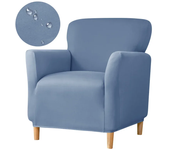 Stretch Spandex Tub Chair Cover Water Repellent Elastic Club Sofa Covers Solid Color Relax Single Armchair Slipcover Bar Counter