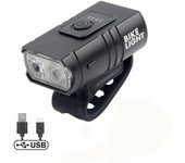 Nueva luz de bicicleta doble T6 con carga USB para exteriores, resistente al agua, para ciclismo, luz delantera para bicicleta de montaña