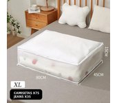 Underbed Storage Bag Foldable Quilt Bag Wardrobe Clothes Storage Box Dustproof Organizer Large Capacity Quilt Storage Bag