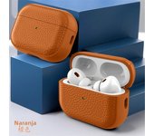 Leather Texture Case for Apple Airpods 1 2 3 4 Pro Air Pods Wrieless Bluetooth Earphone Protective Cover Anti-lost Headphone Bag