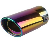 Universal Car Exhaust Muffler Tip Round Stainless Steel Car Tail Rear Chrome Round Exhaust Pipe Tail Muffler Tip Pipe