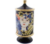 JARRON PORCELANA 11X11X25 CARA MULTICOLOR JR190262
