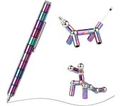 Bolígrafo magnético de metal con descompresión, bolígrafo con imán multifuncional para escribir, regalo para niños o amigos