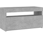 vidaXL Mueble de TV con luces LED 75x35x40 cm, Mueble de Salon, Mueble TV, Mueble TV salon, Mesa de TV, Mueble tele