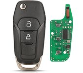 jingyuqin Flip Remote Key Fob ID49 433Mhz DS7T-15K601-B /EB3T-15K601-BA For Ford F150 Ranger Galaxy S-Max KA+ Mondeo V